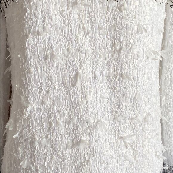 FREDERICK ANDERSON Lace-Trimmed Tweed Sweatshirt size 8 - Picture 9 of 13